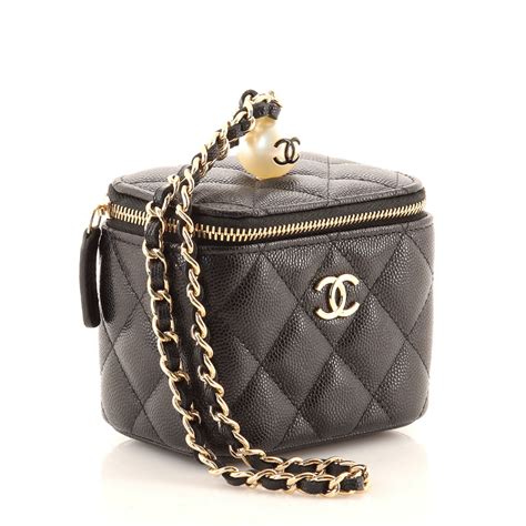 chanel vanity case with chain|chanel vanity case original.